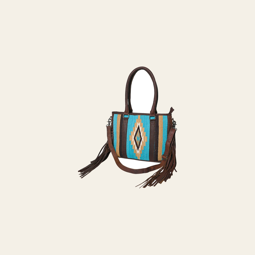 OHLAY KBG264 TOTE Upcycled Wool Genuine Leather women bag western handbag purse