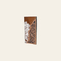 OHLAY Coin Purse Hand Tooled Hair-On Genuine Leather Women Bag Western Handbag | for Cute