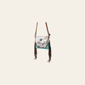OHLAY Cross Body Embossed Hair-On Genuine Leather Women Bag Western Handbag Purse | Canvas for Womens Summer