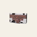 OHLAY Coin Purse Hand Tooled Hair-On Genuine Leather Women Bag Western Handbag | for Cute
