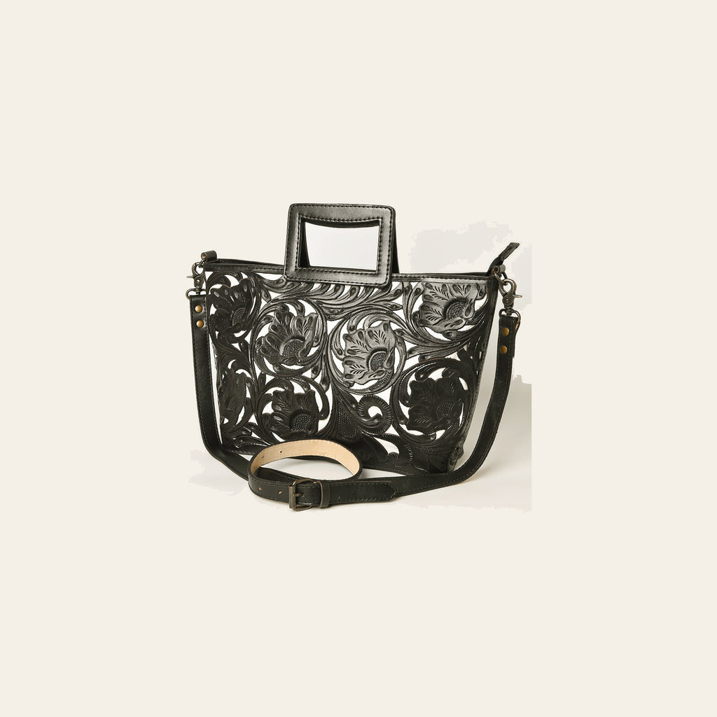 OHLAY KBG324A TOTE Hand Tooled Genuine Leather women bag western handbag purse