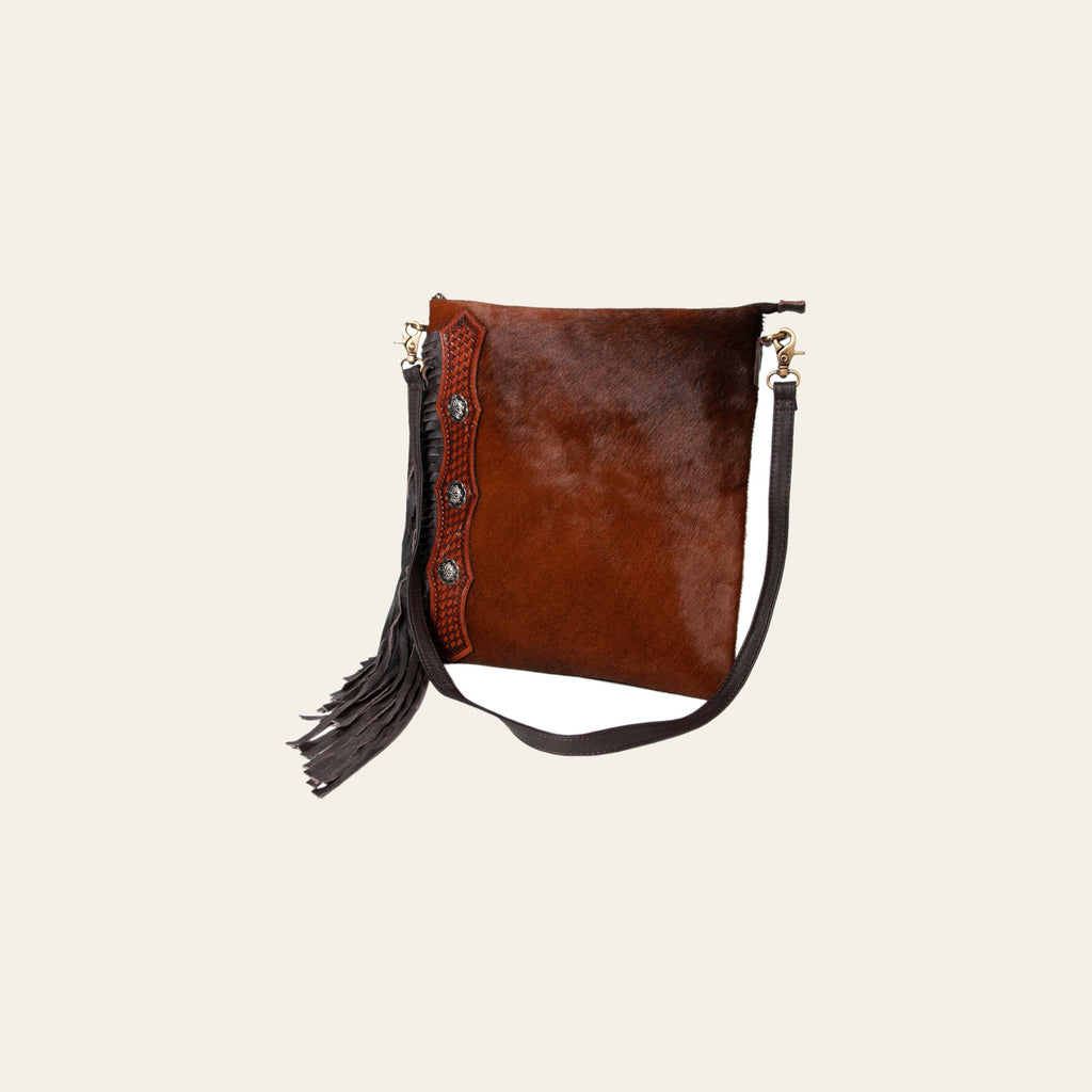OHLAY Hobo Hand Tooled Hair-On Genuine Leather Women Bag Western Handbag Purse | Womens Handbags Belt for Summer