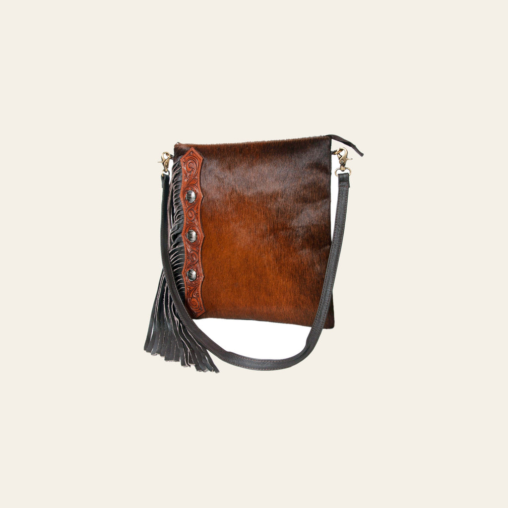 OHLAY Hobo Hand Tooled Hair-On Genuine Leather Women Bag Western Handbag Purse | Womens Handbags Belt for Summer