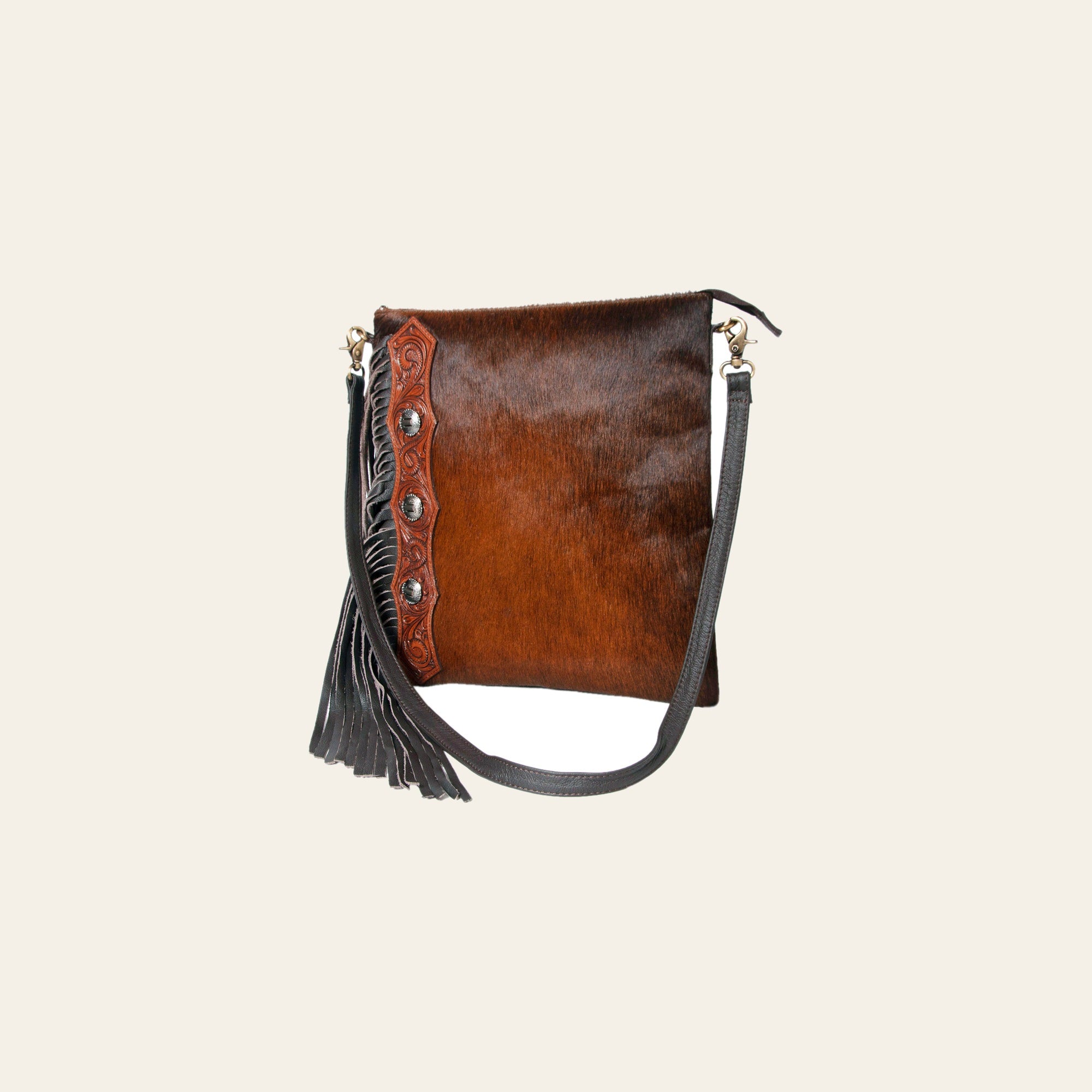 OHLAY Hobo Hand Tooled Hair-On Genuine Leather Women Bag Western Handbag Purse | Womens Handbags Belt for Summer