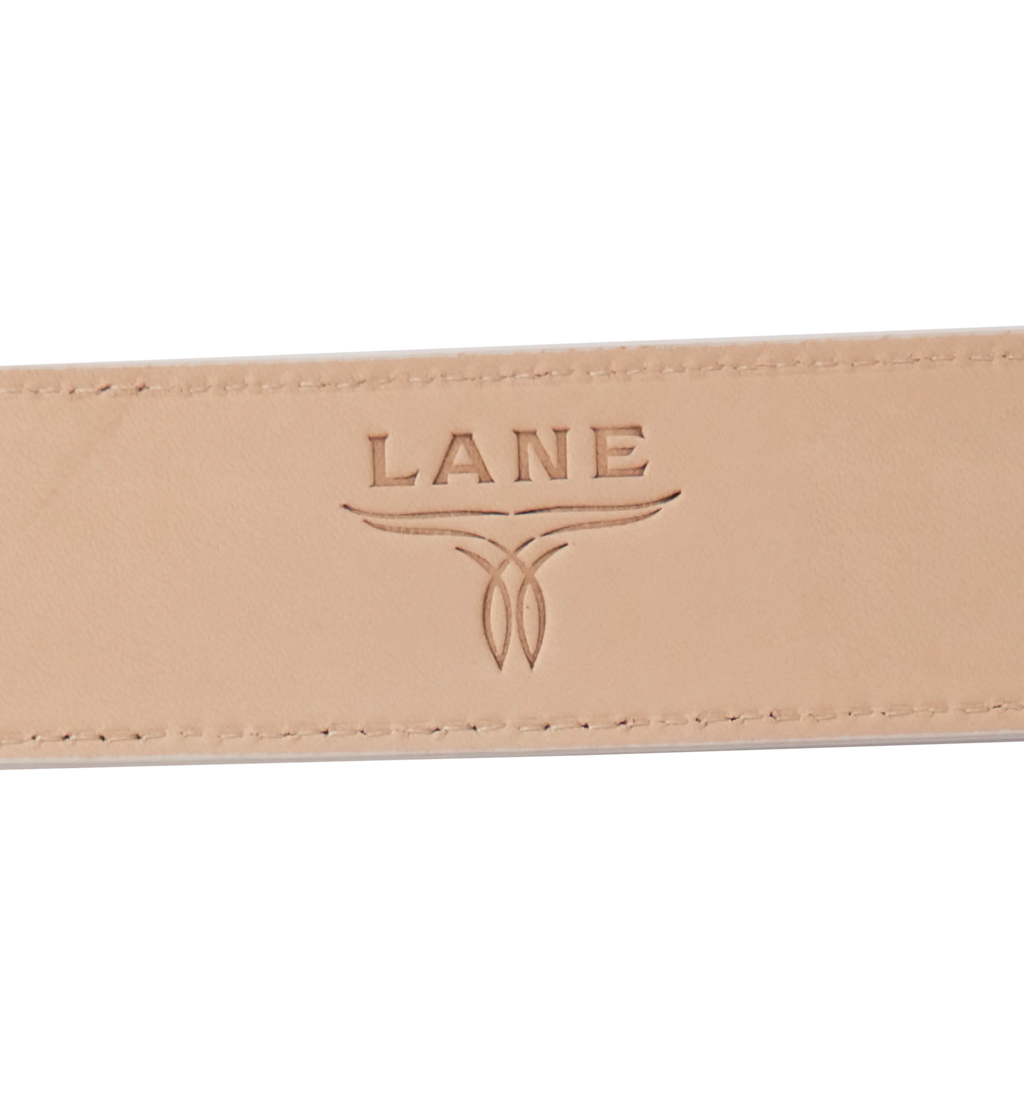 1.5 Woven Braided Belt with Round Buckle - Ceramic Crackle