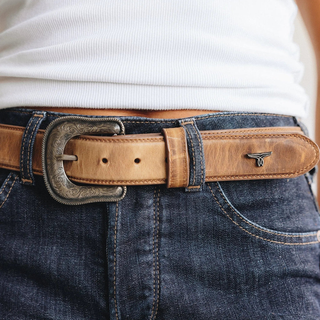 1.5 Woven Laced Belt with Single Buckle - Desert Clay