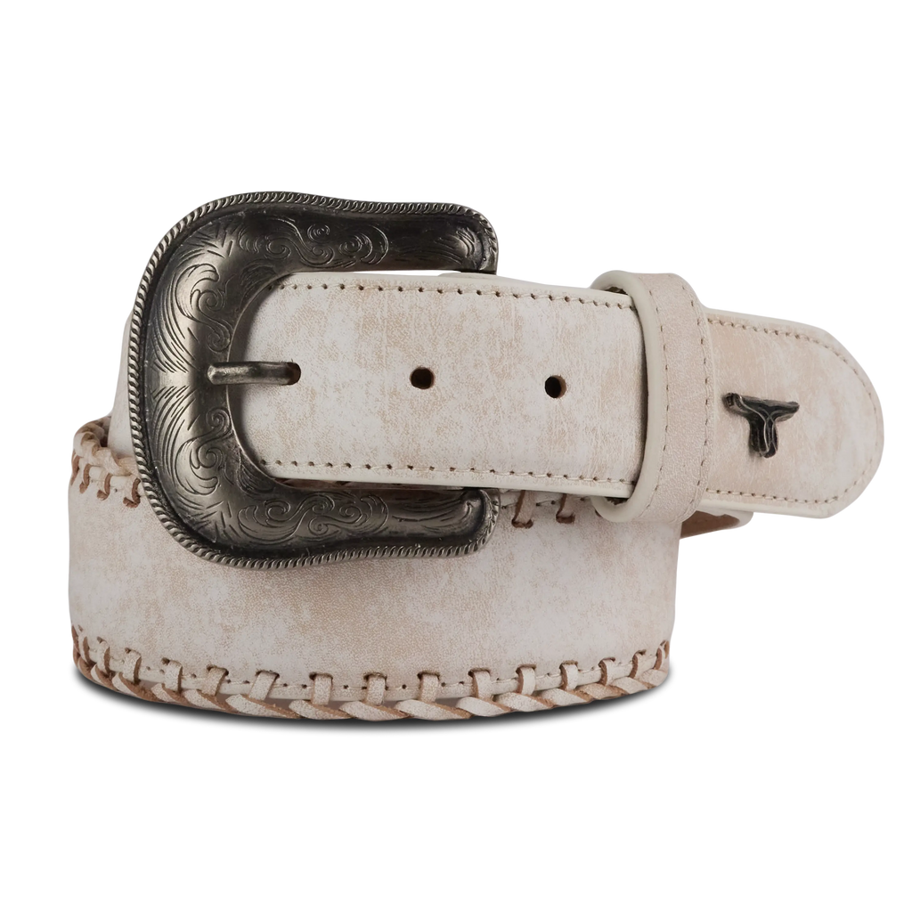 1.5 Woven Laced Belt with Single Buckle - Ceramic Crackle