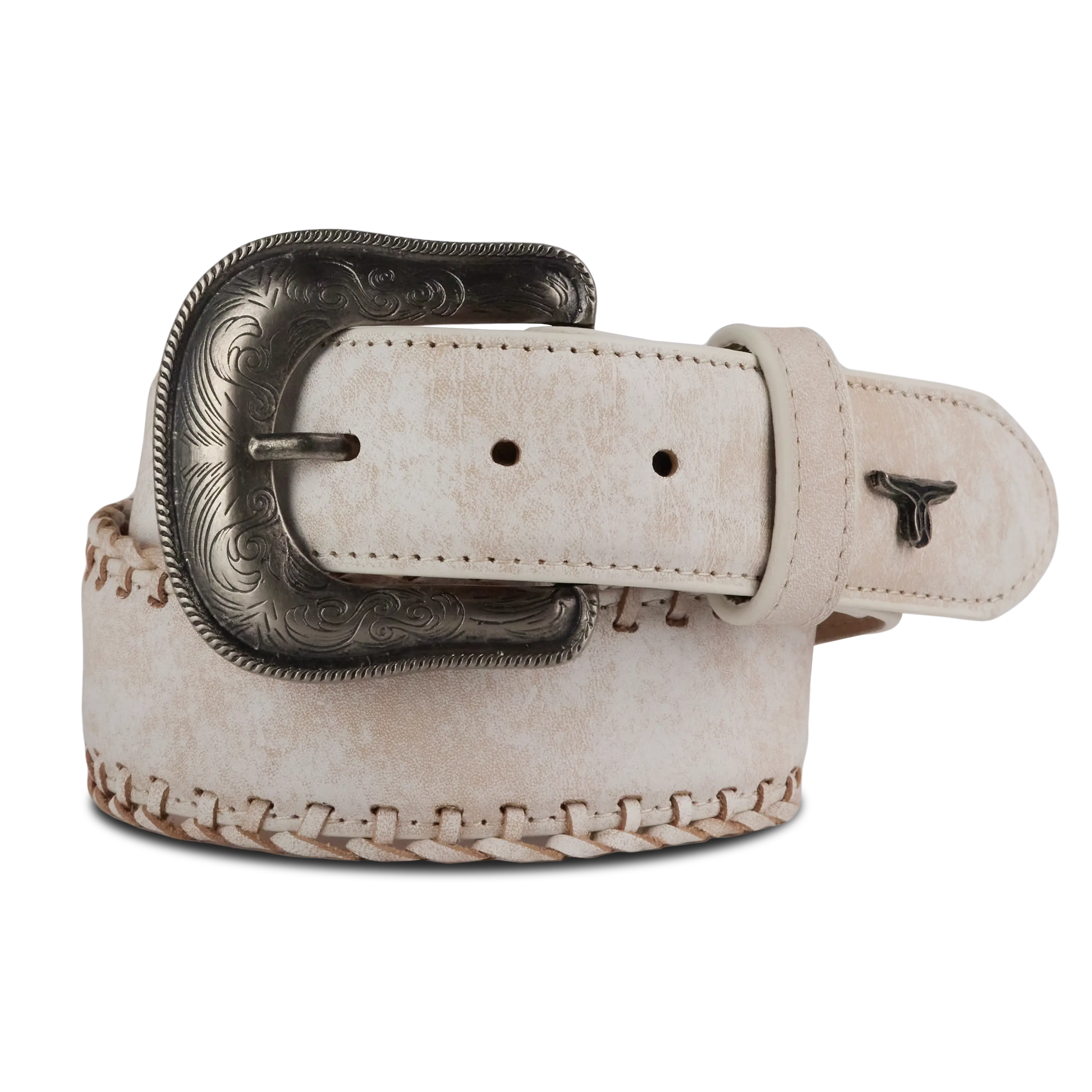 1.5 Woven Laced Belt with Single Buckle - Ceramic Crackle