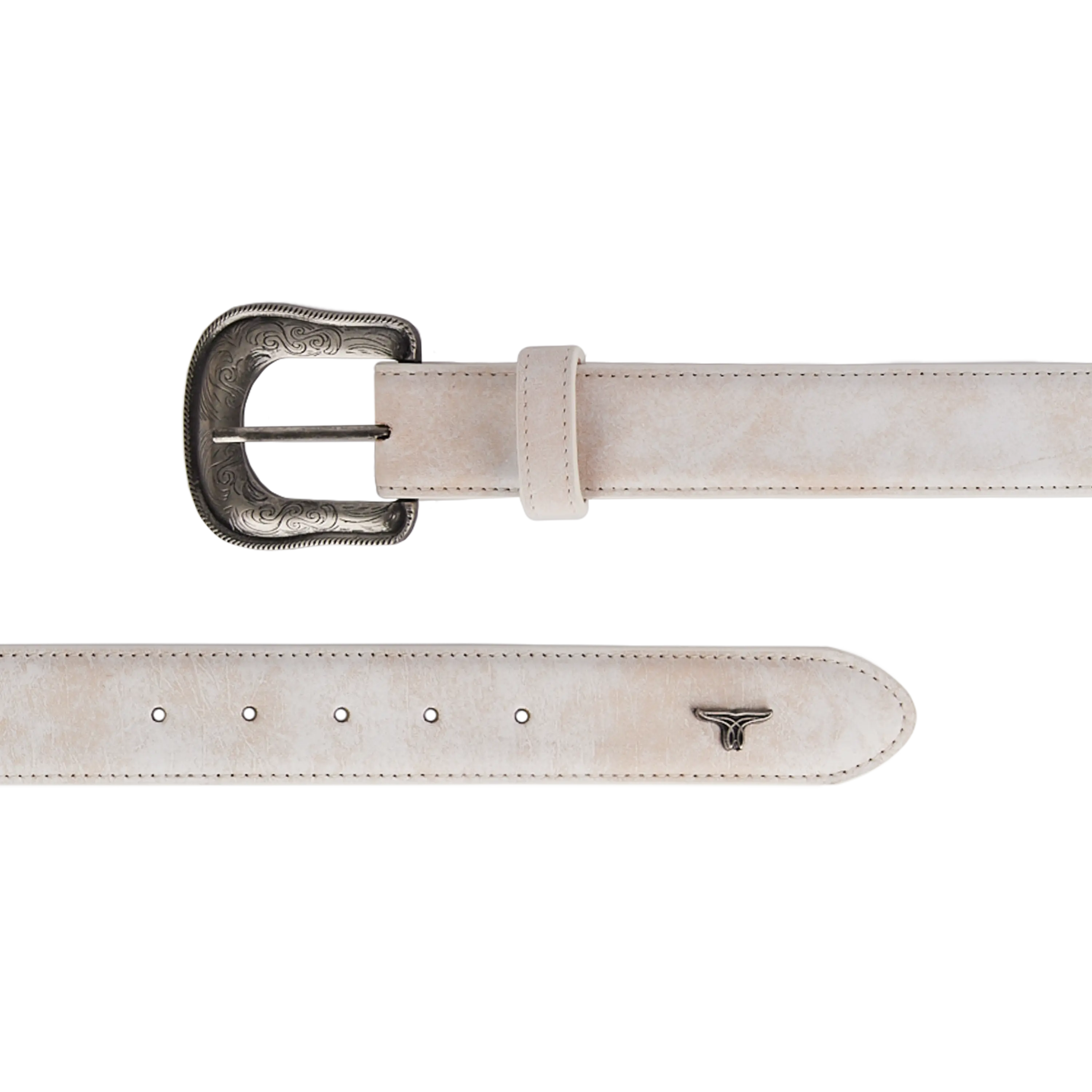 1.5 Woven Laced Belt with Single Buckle - Ceramic Crackle