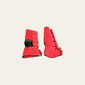 Large Hilason Western Horse Tack 4 In 1 Leg Combo Boots Red