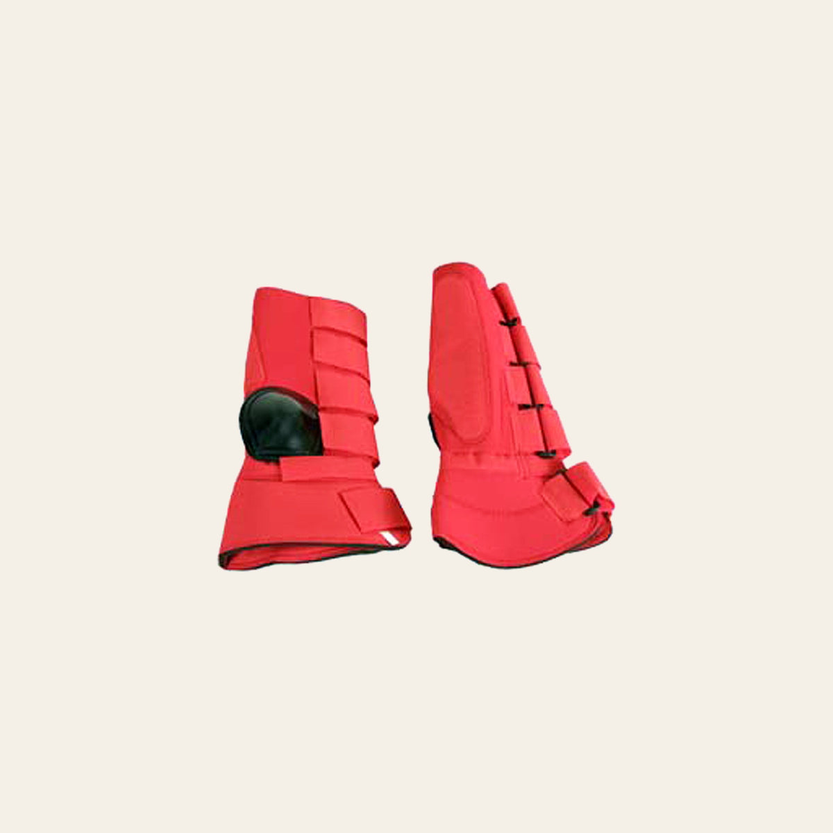 Large Hilason Western Horse Tack 4 In 1 Leg Combo Boots Red