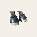 Large Professional Choice Fleece Lined Horse Open Rubber Bell Boots Black Pair