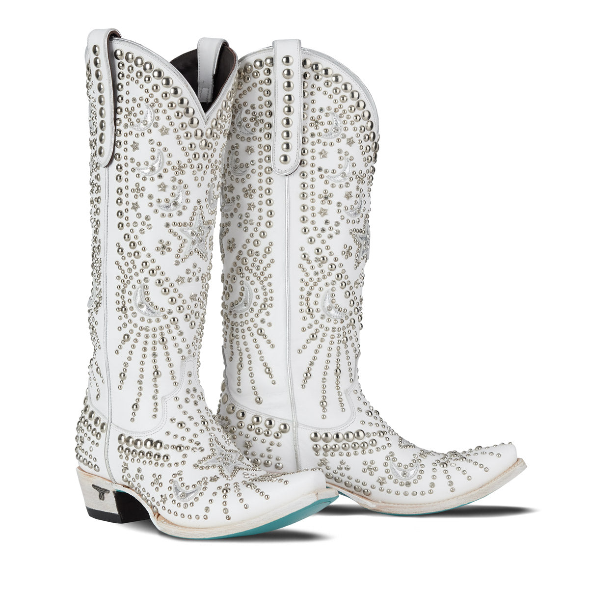 Matte White Celestial Western Boot