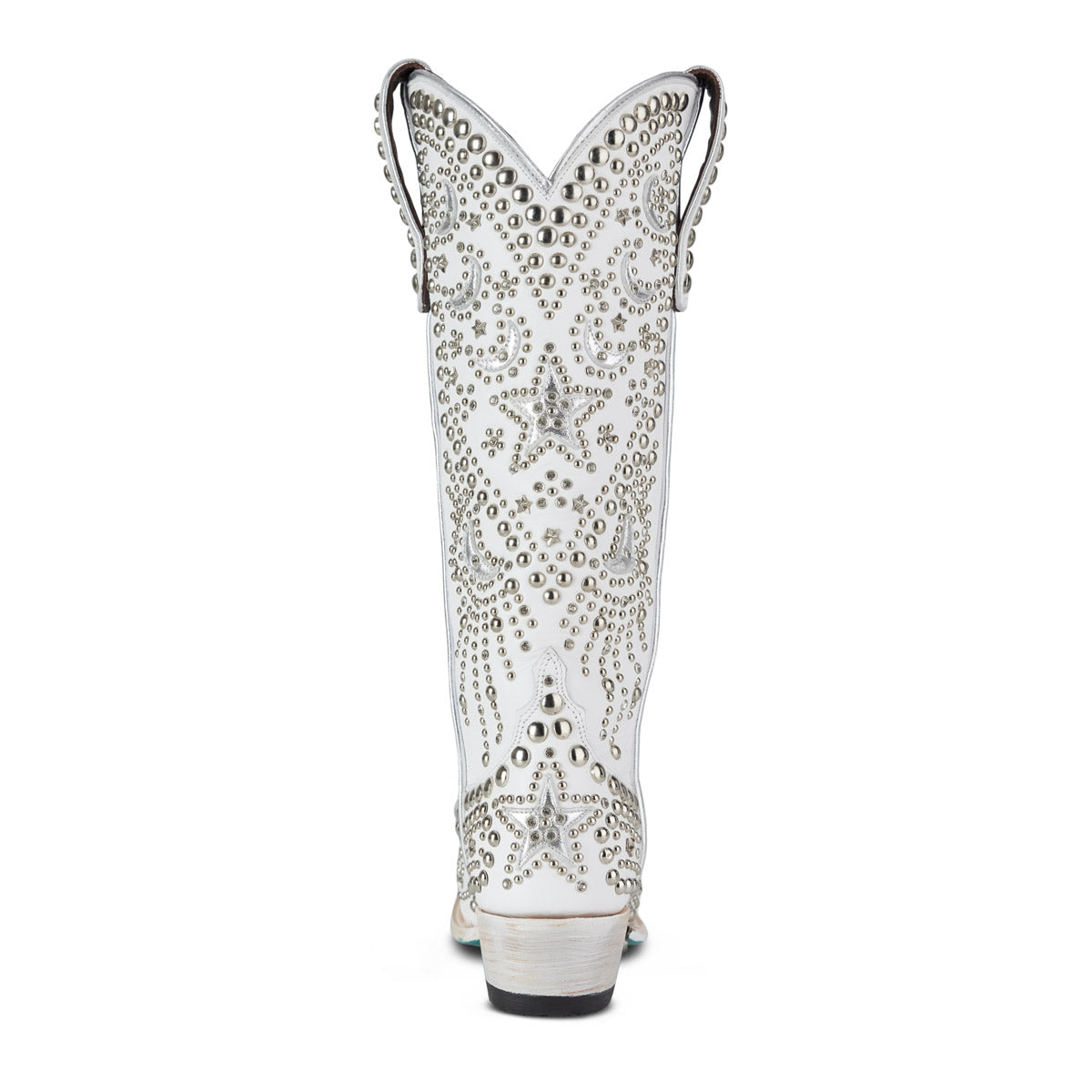 Matte White Celestial Western Boot
