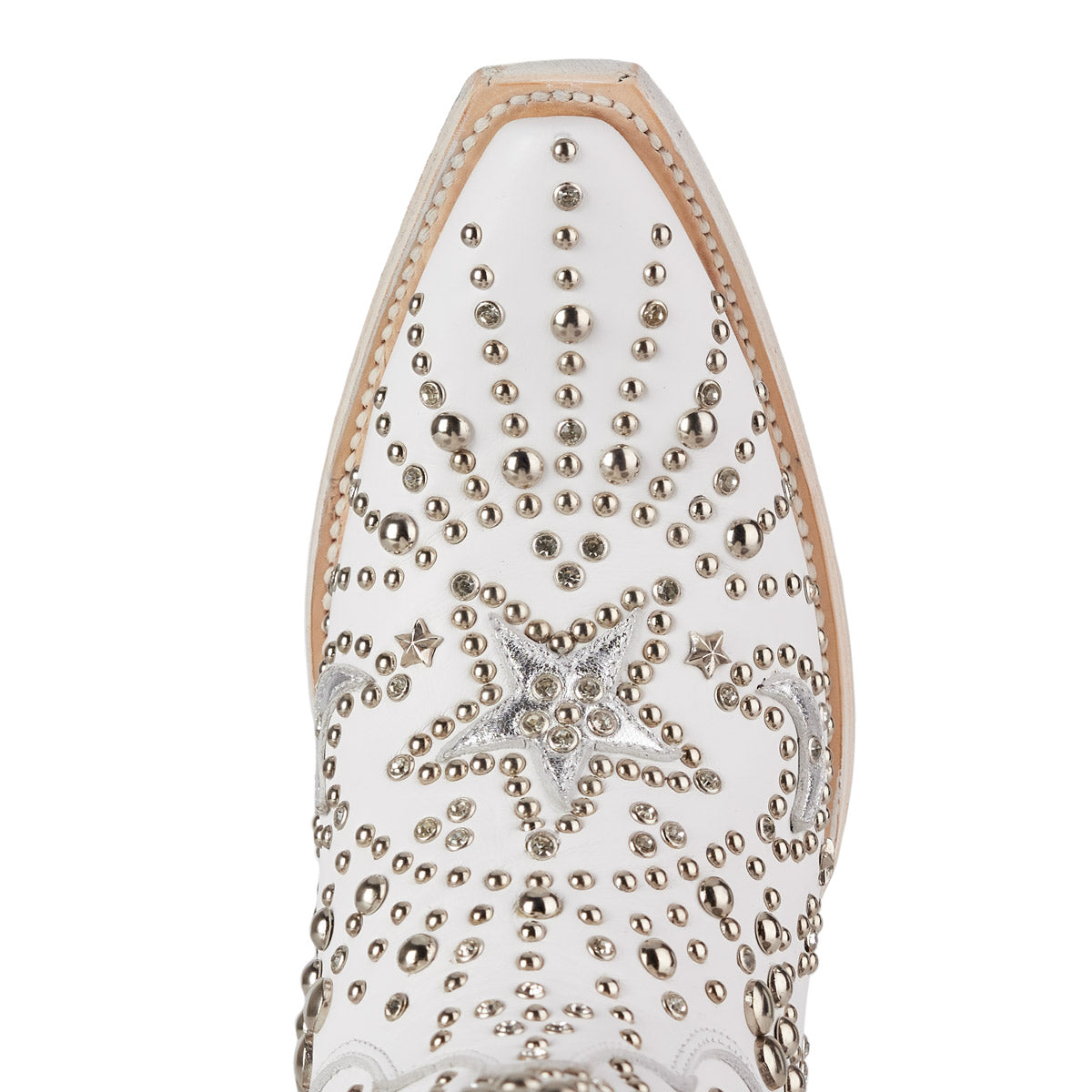 Matte White Celestial Western Boot