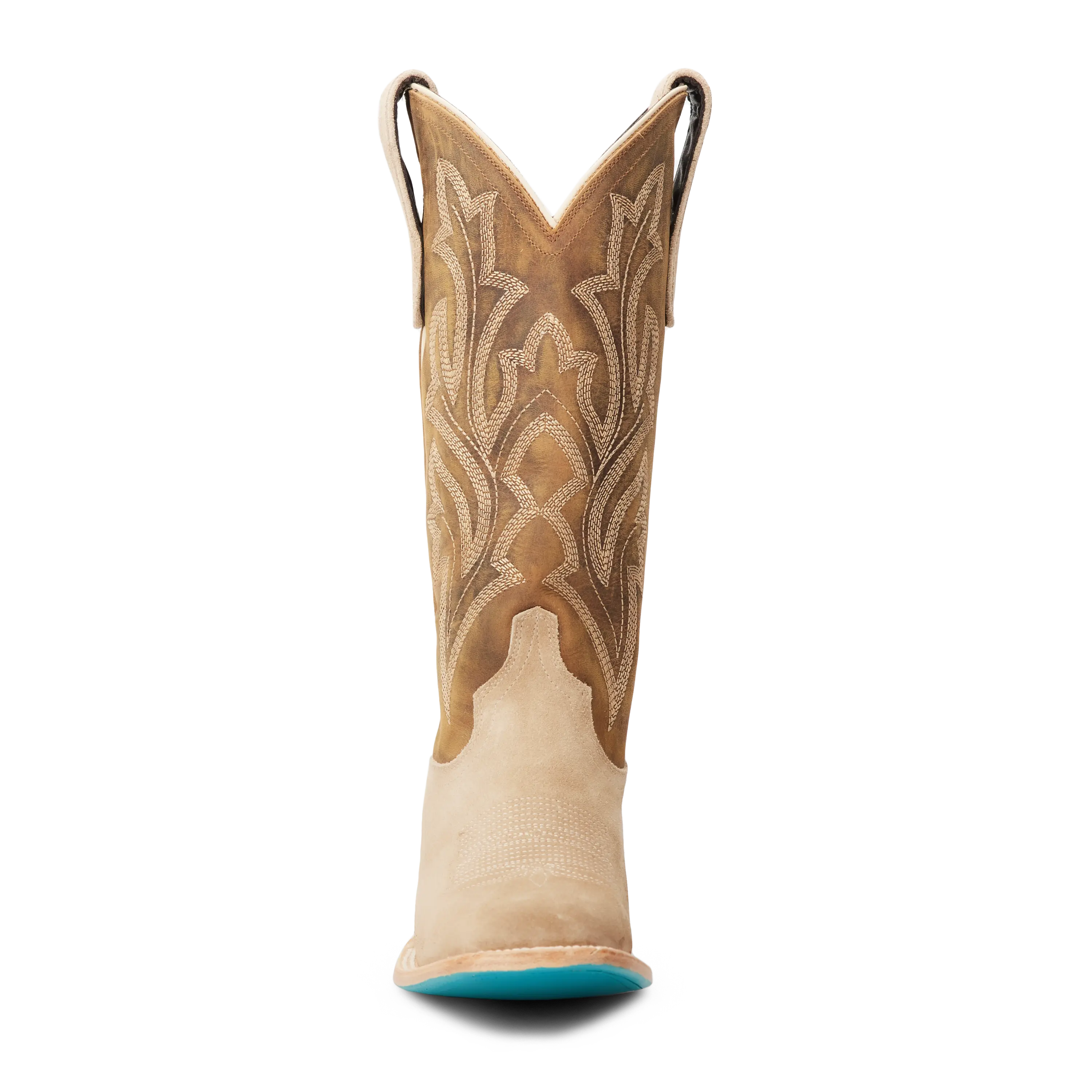Classic Square Boot - Latte Suede and Burnt Caramel