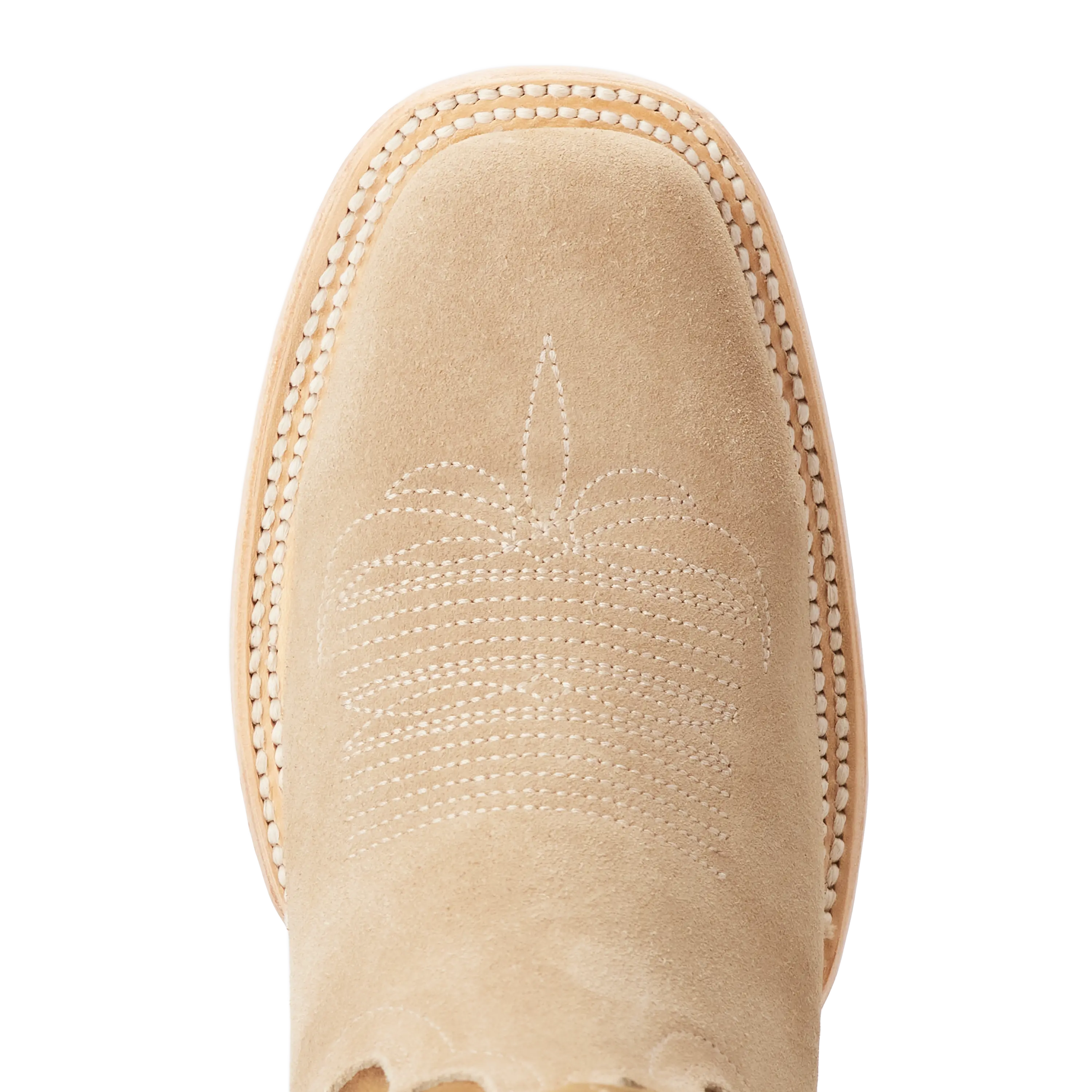 Classic Square Boot - Latte Suede and Burnt Caramel