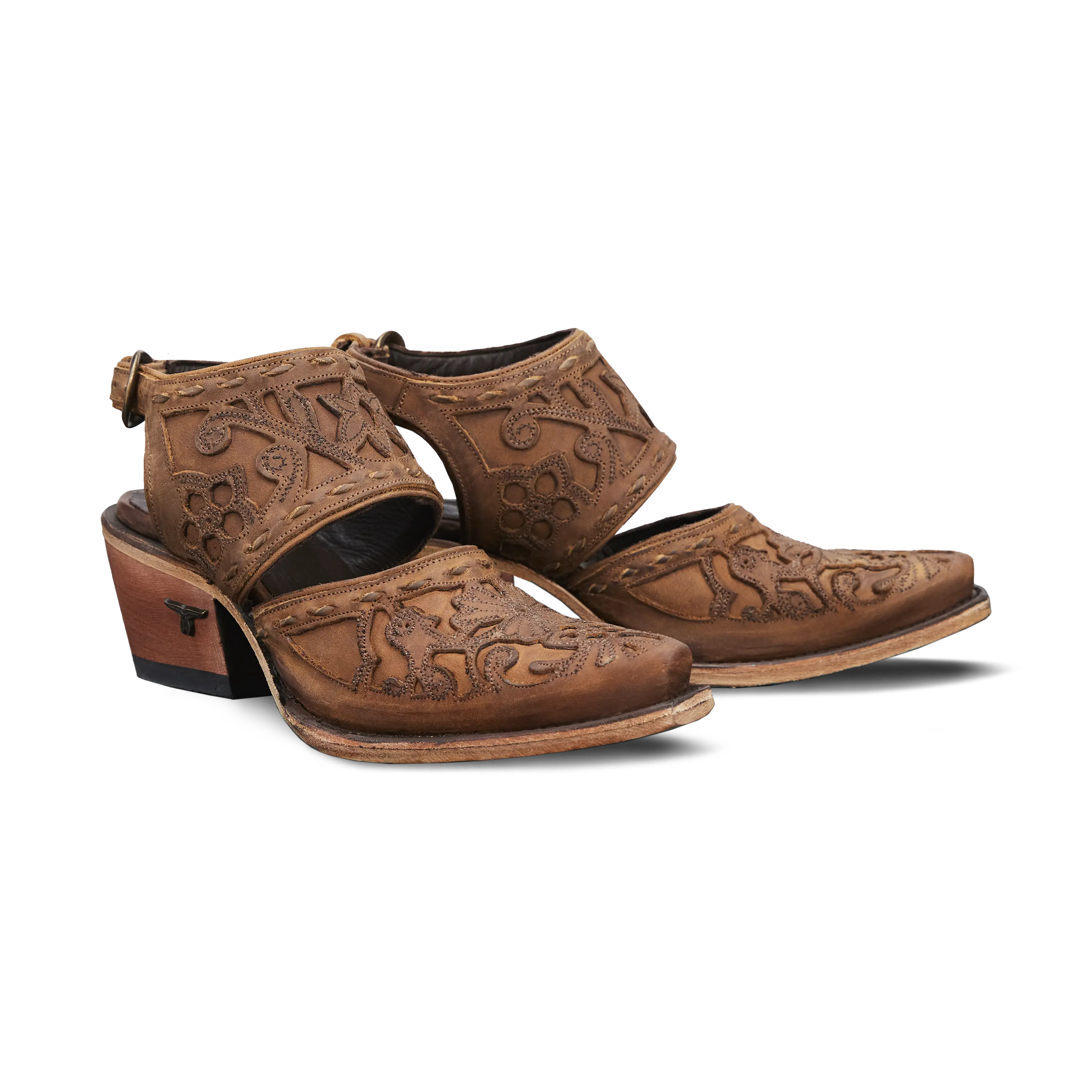 Robin Slingback Mule - Burnt Caramel