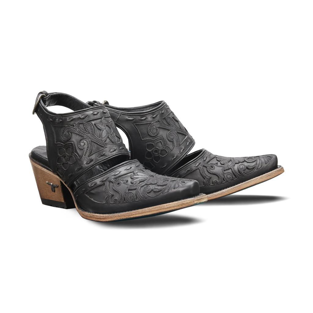 Robin Slingback Mule - Jet Black