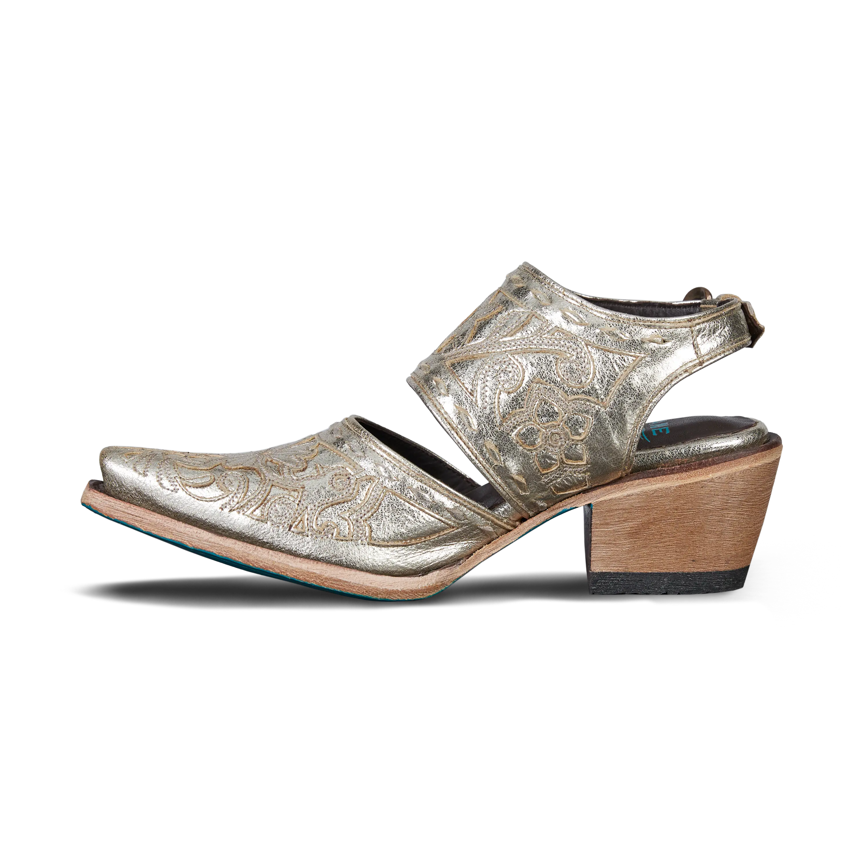 Robin Slingback Mule - Champagne Metallic