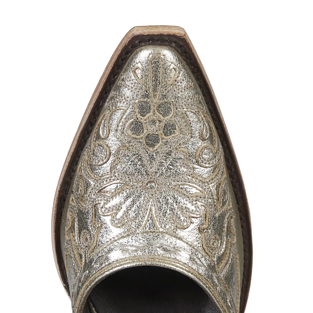 Robin Slingback Mule - Champagne Metallic