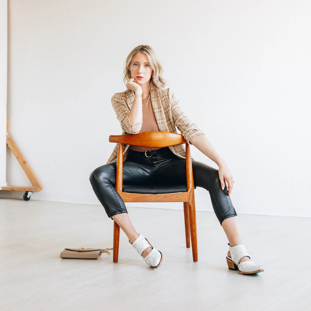 Robin Slingback Mule - Matte White