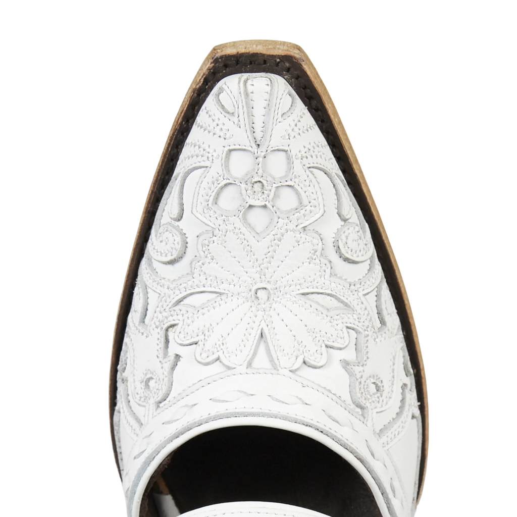 Robin Slingback Mule - Matte White