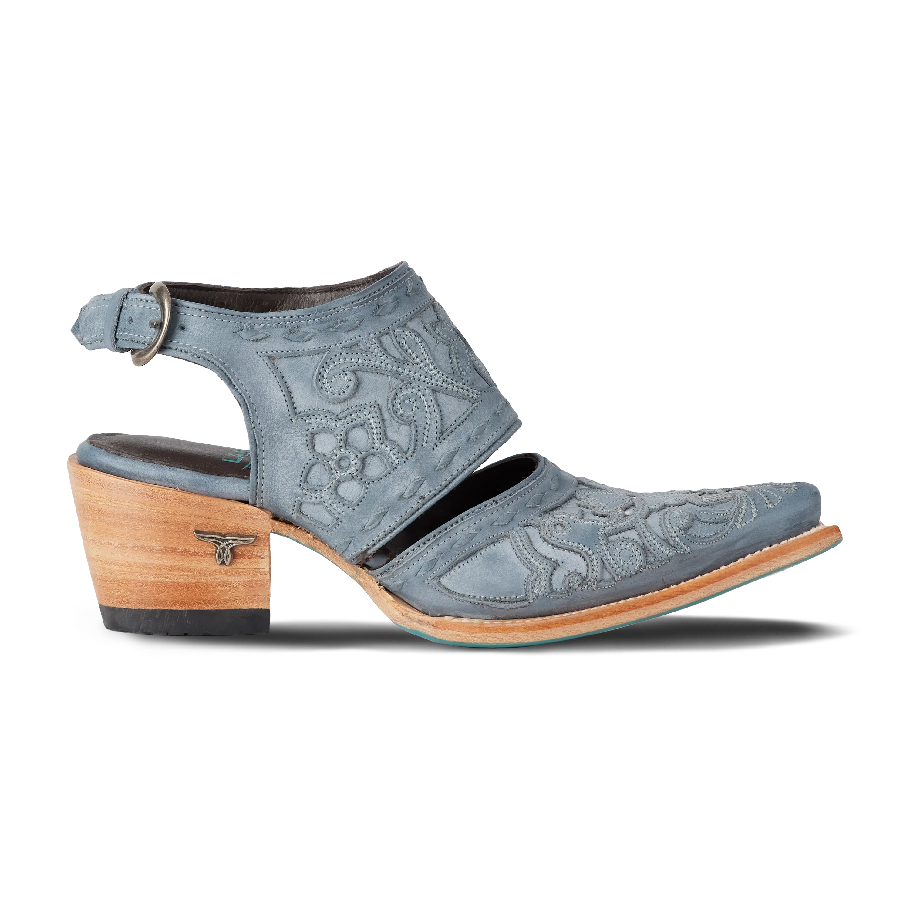 Robin Slingback Mule - Washed Denim