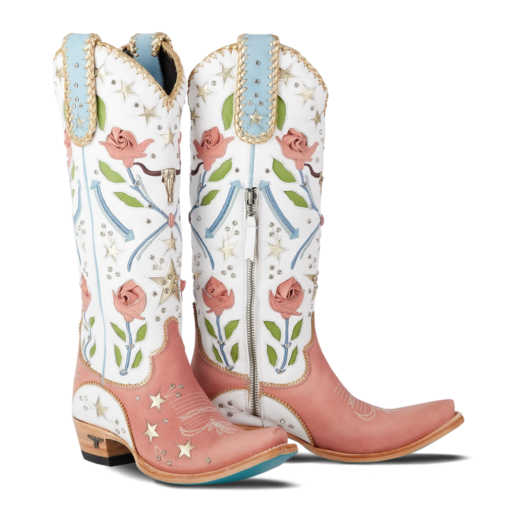 Stars Align Boot - Blush & Matte White