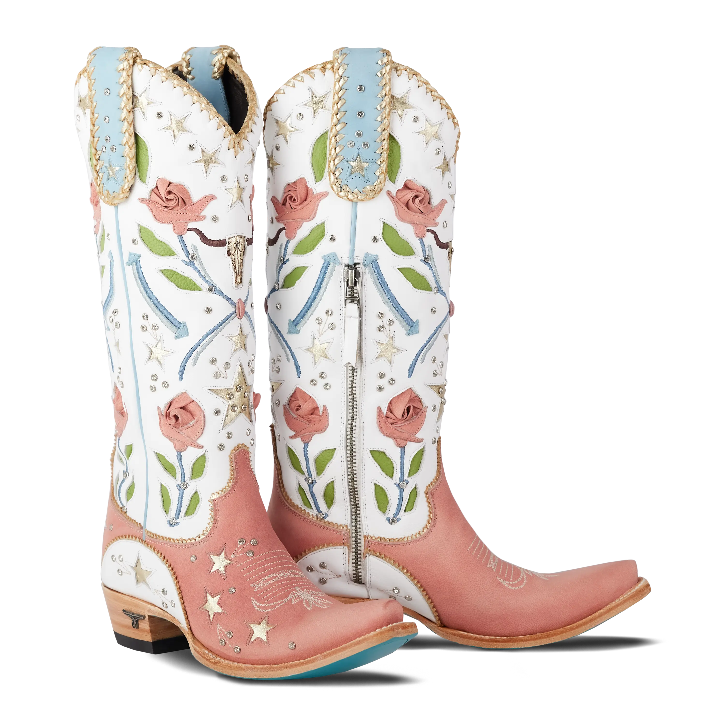 Stars Align Boot - Blush & Matte White