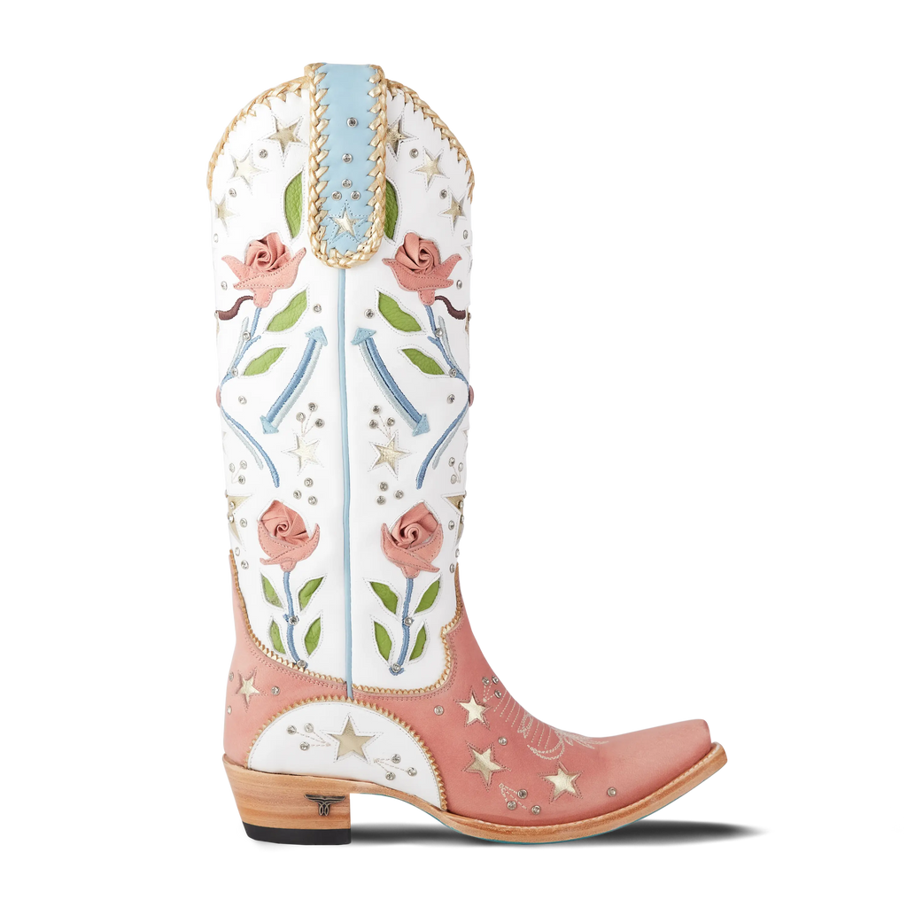 Stars Align Boot - Blush & Matte White