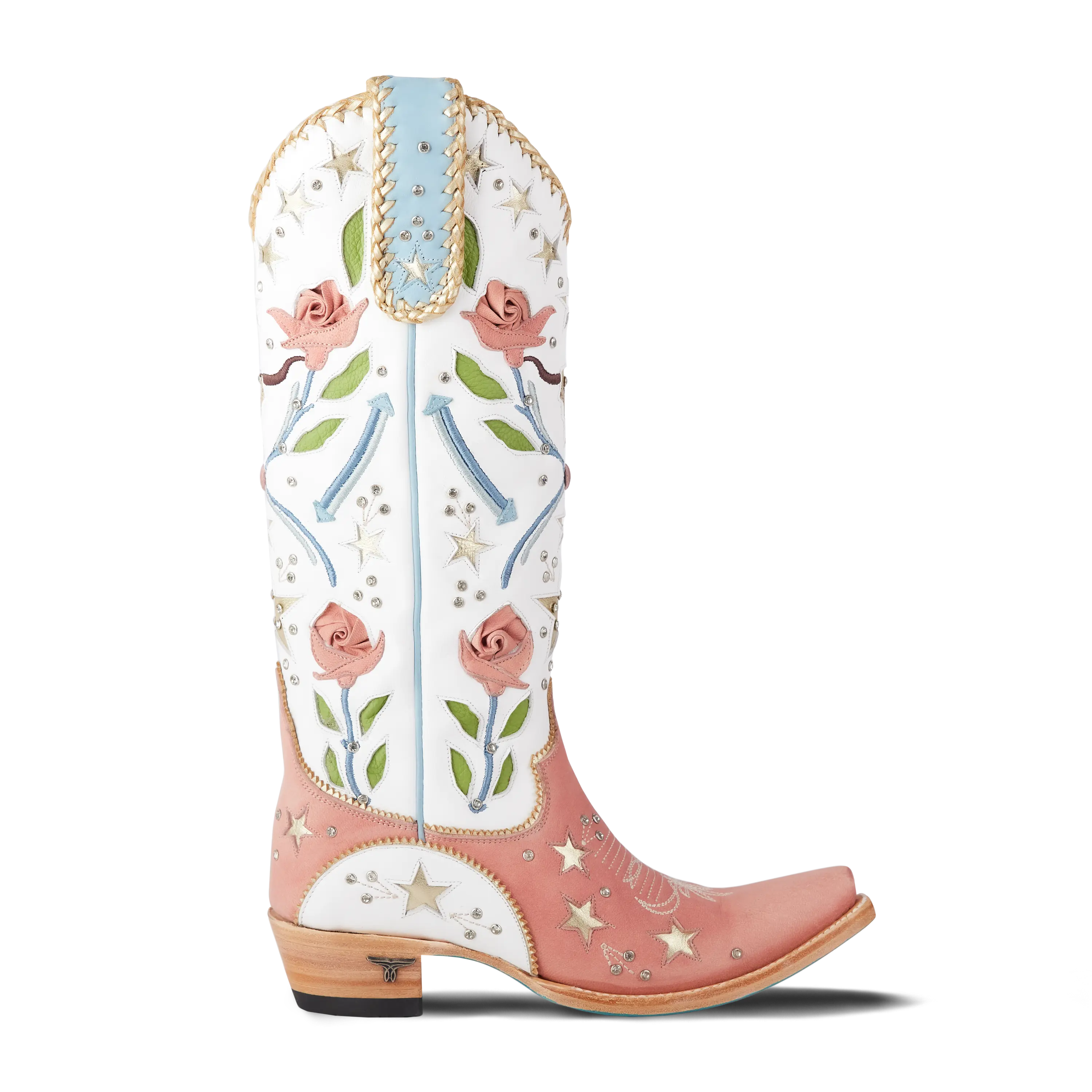 Stars Align Boot - Blush & Matte White