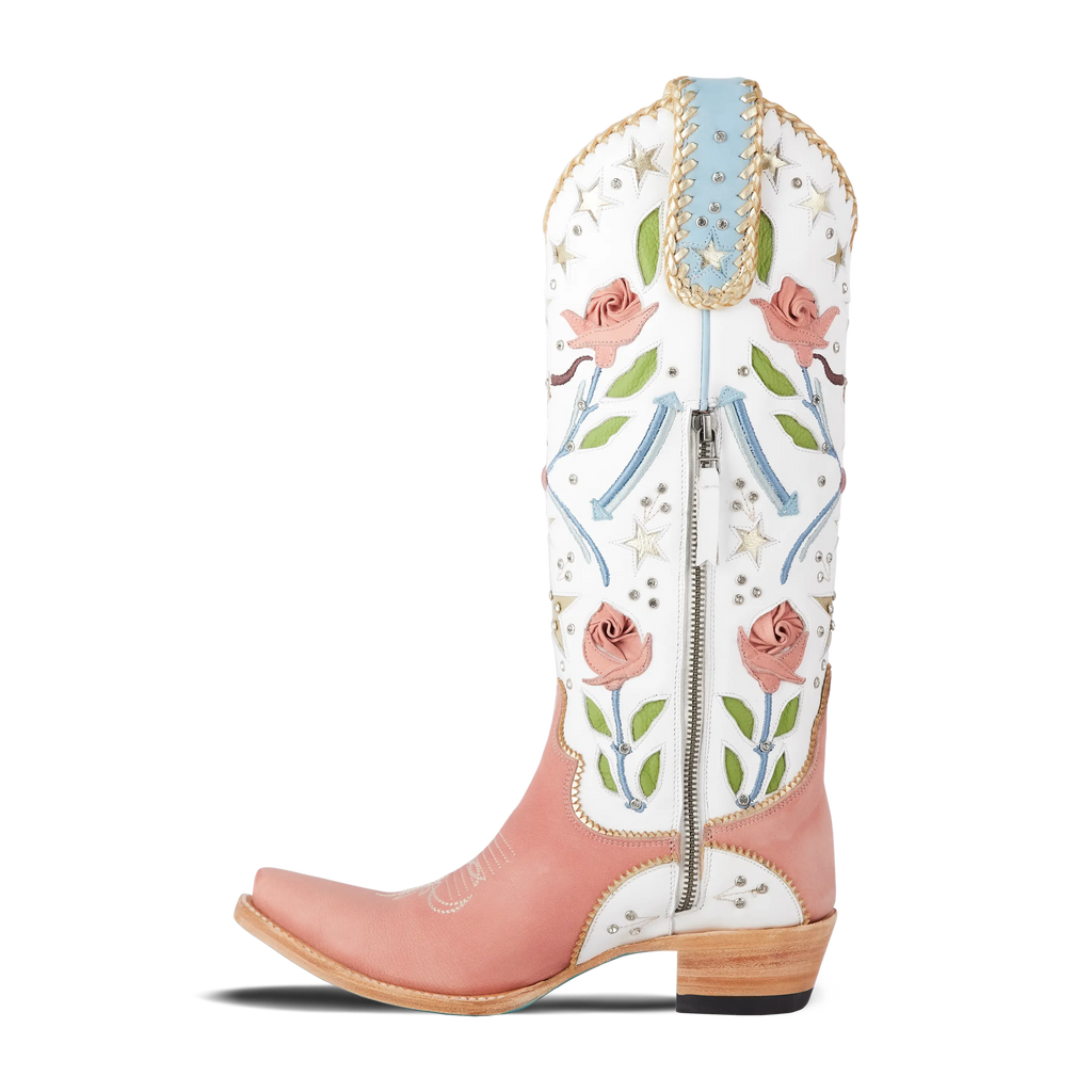 Stars Align Boot - Blush & Matte White