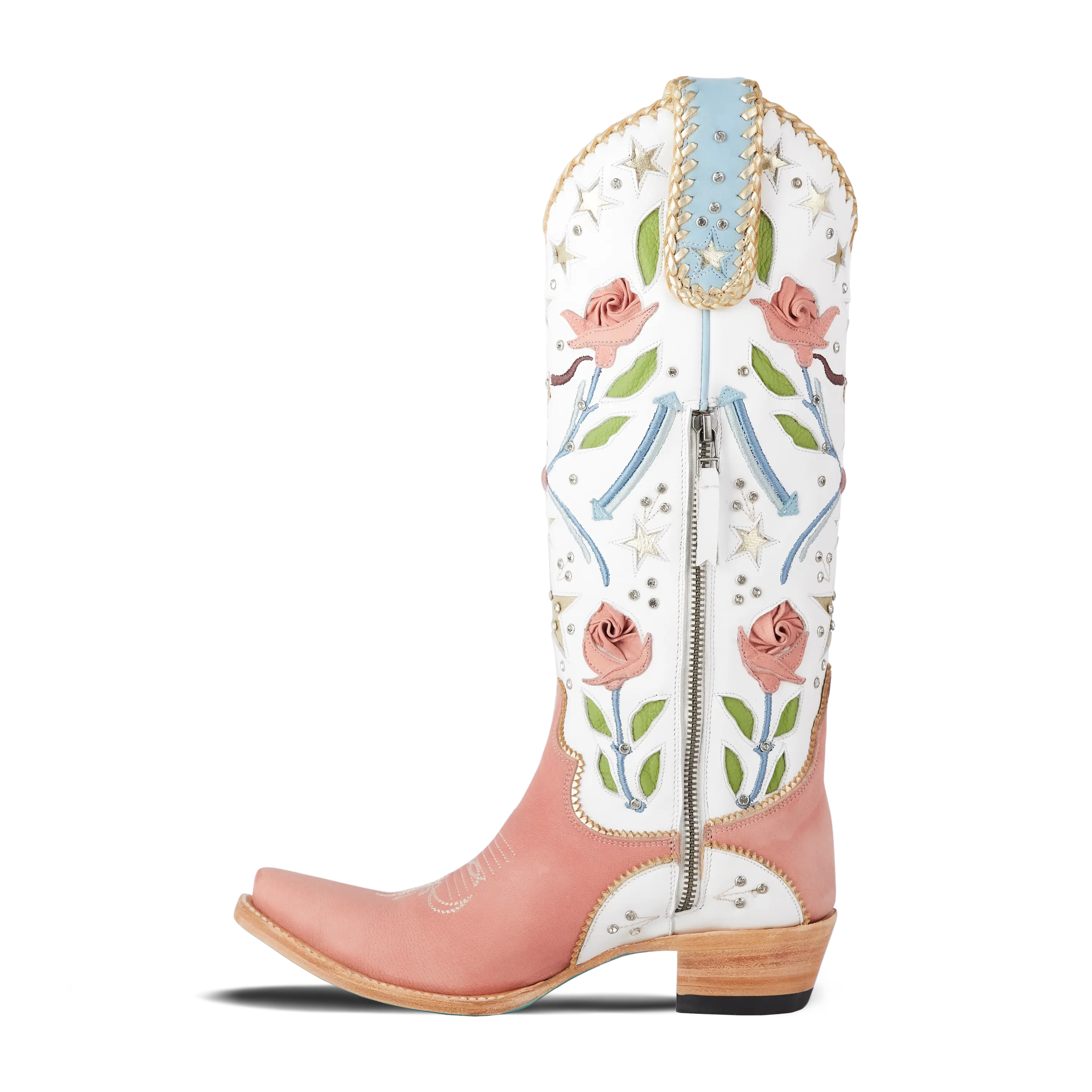 Stars Align Boot - Blush & Matte White