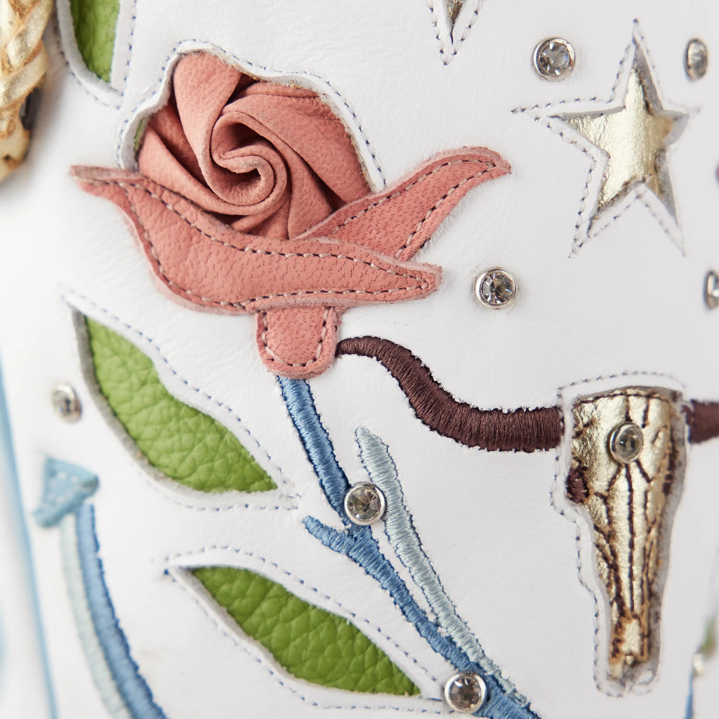 Stars Align Boot - Blush & Matte White