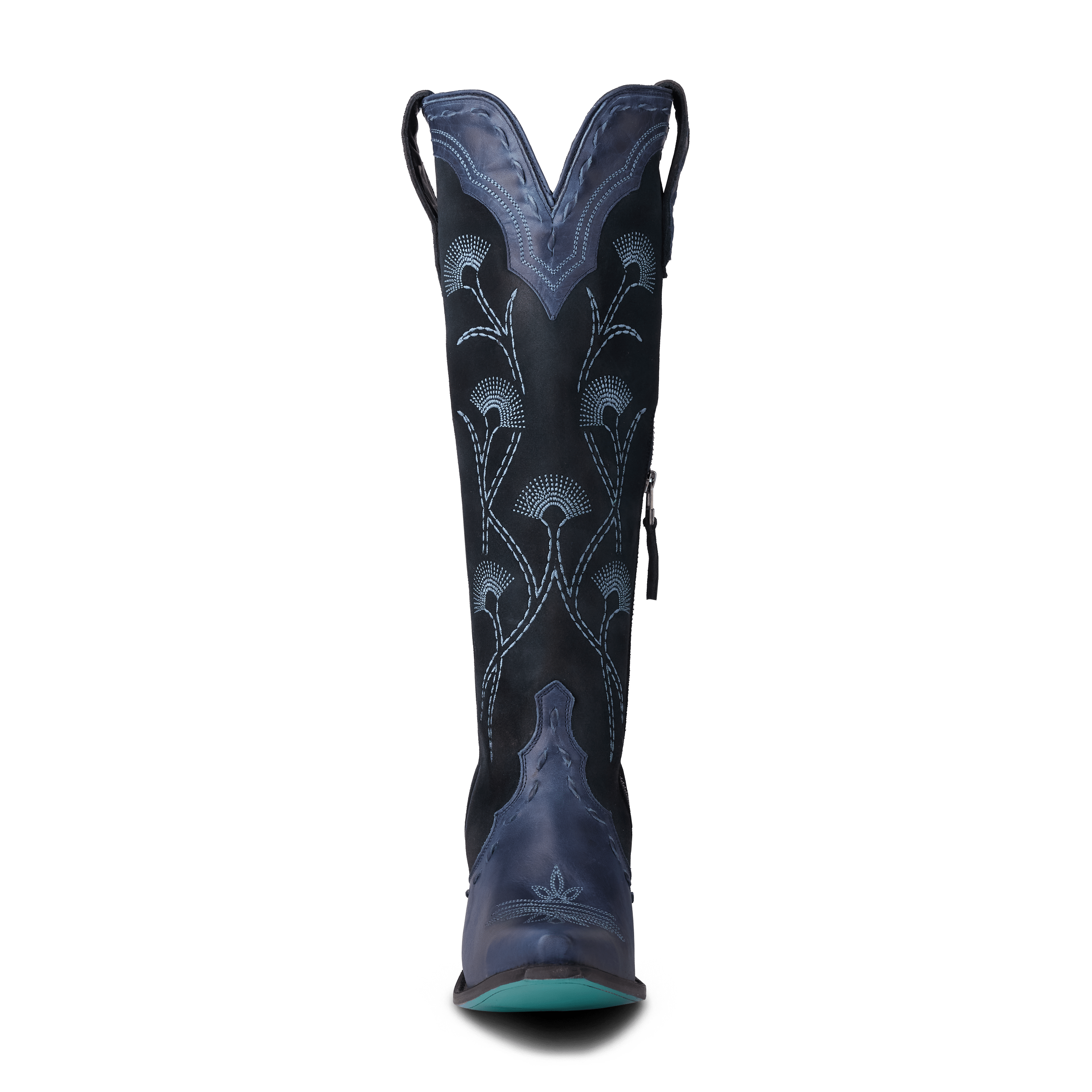 Tessa Knee High - Navy Suede