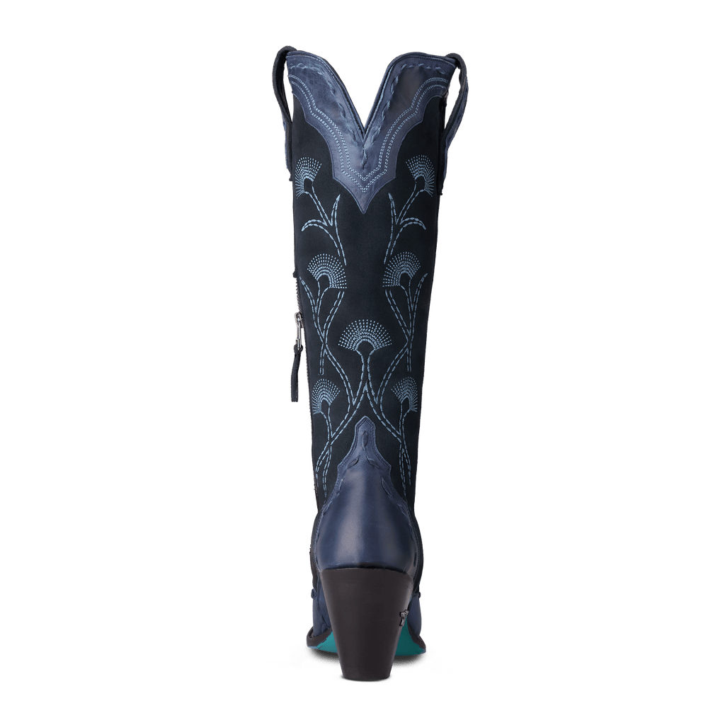 Tessa Knee High - Navy Suede