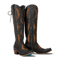Reverie Knee High Corset - Jet Black and Burnt Caramel
