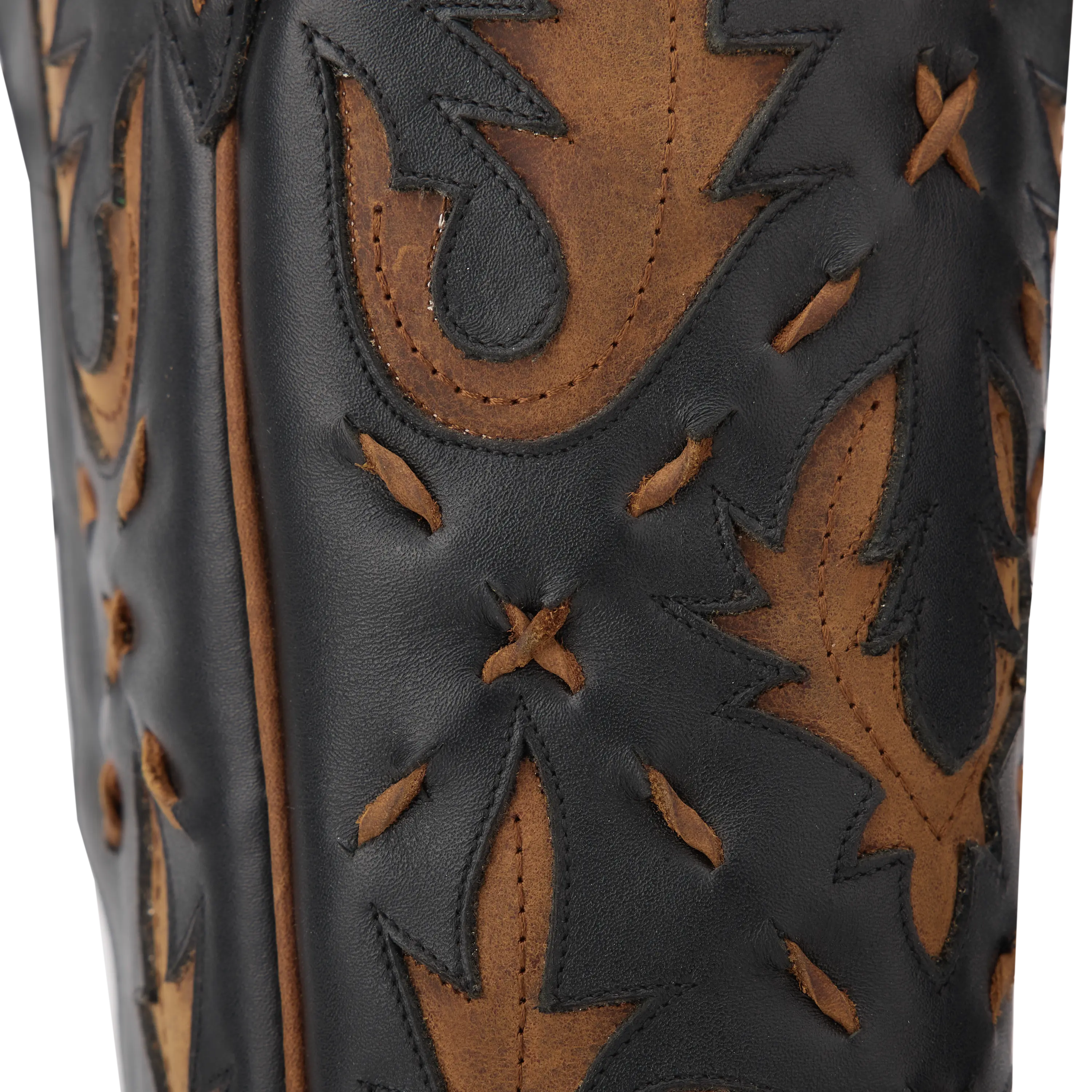 Reverie Knee High Corset - Jet Black and Burnt Caramel