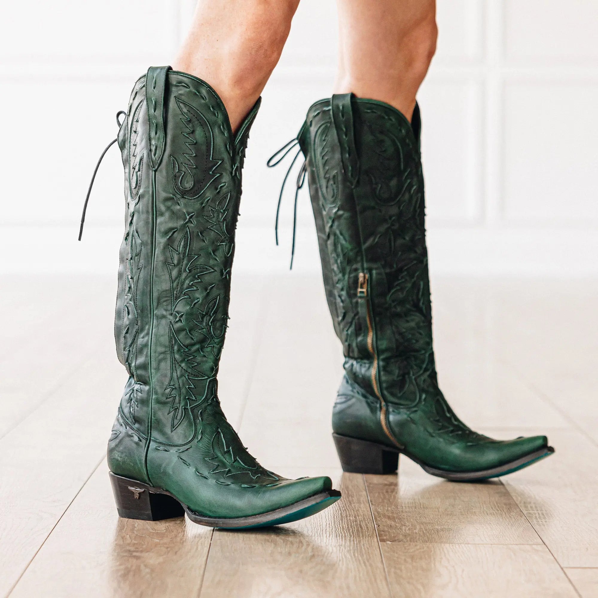 Reverie Knee High Corset - Emerald Green **Final Sale**
