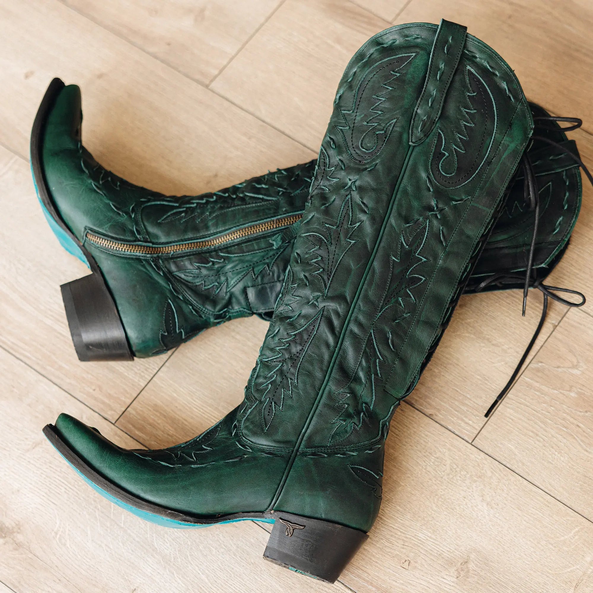 Reverie Knee High Corset - Emerald Green **Final Sale**