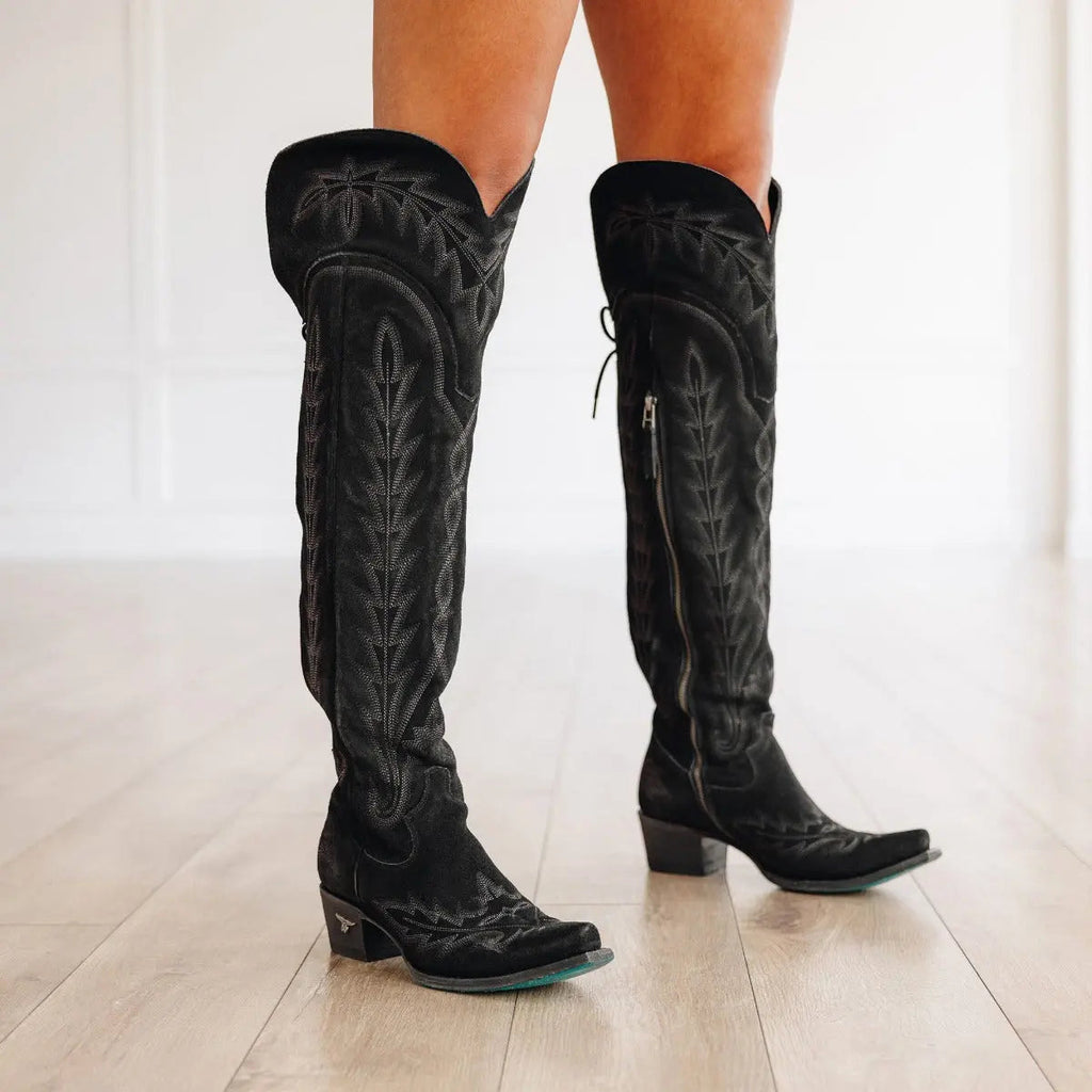 Lexington OTK Corset - Soft Black Suede **Final Sale**