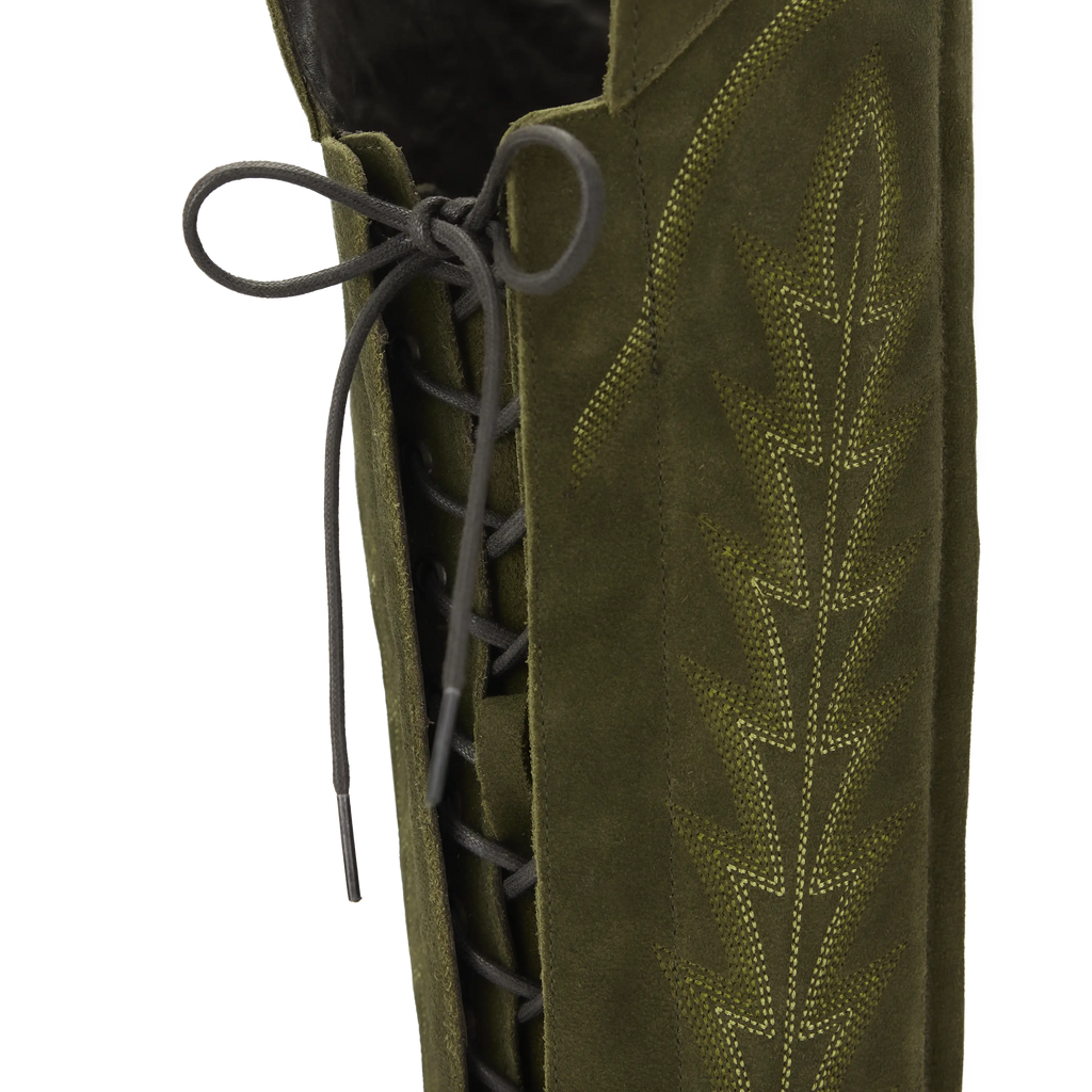 Lexington OTK Corset - Olive Suede **Final Sale**
