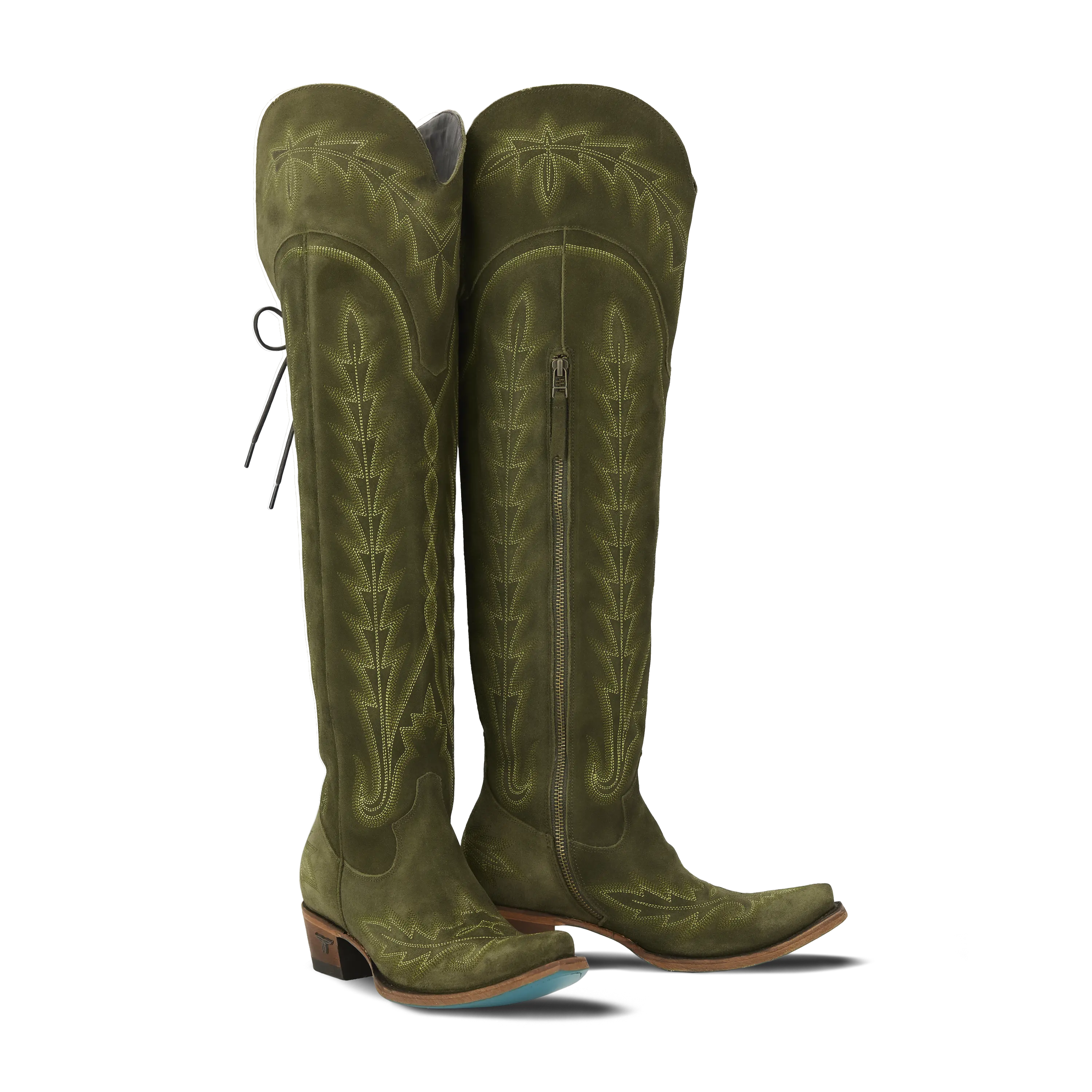 Lexington OTK Corset - Olive Suede **Final Sale**