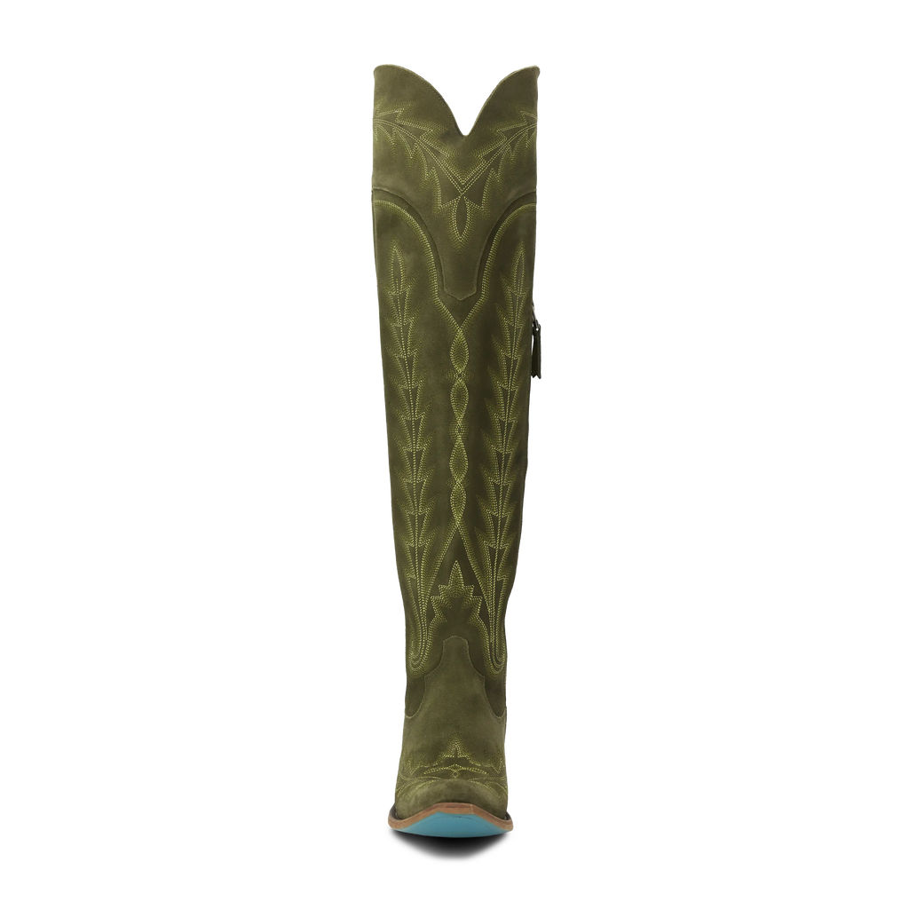 Lexington OTK Corset - Olive Suede **Final Sale**