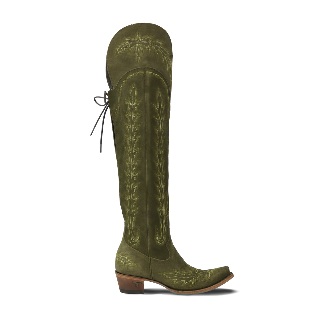 Lexington OTK Corset - Olive Suede **Final Sale**