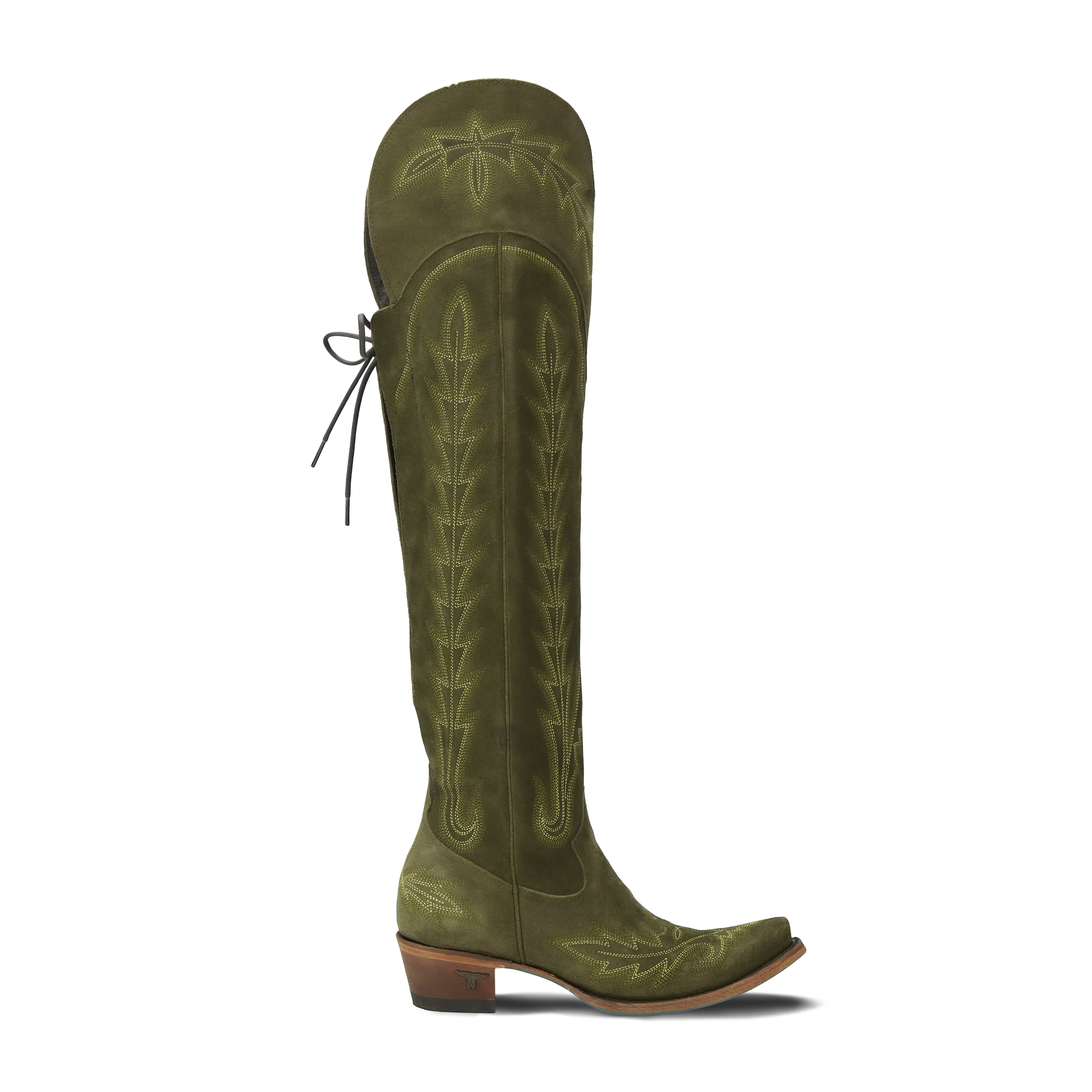 Lexington OTK Corset - Olive Suede **Final Sale**
