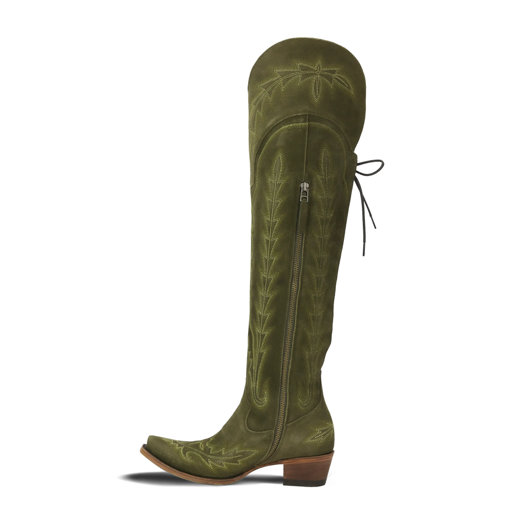 Lexington OTK Corset - Olive Suede **Final Sale**