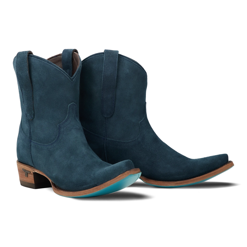 Emma Jane Bootie - Navy Suede