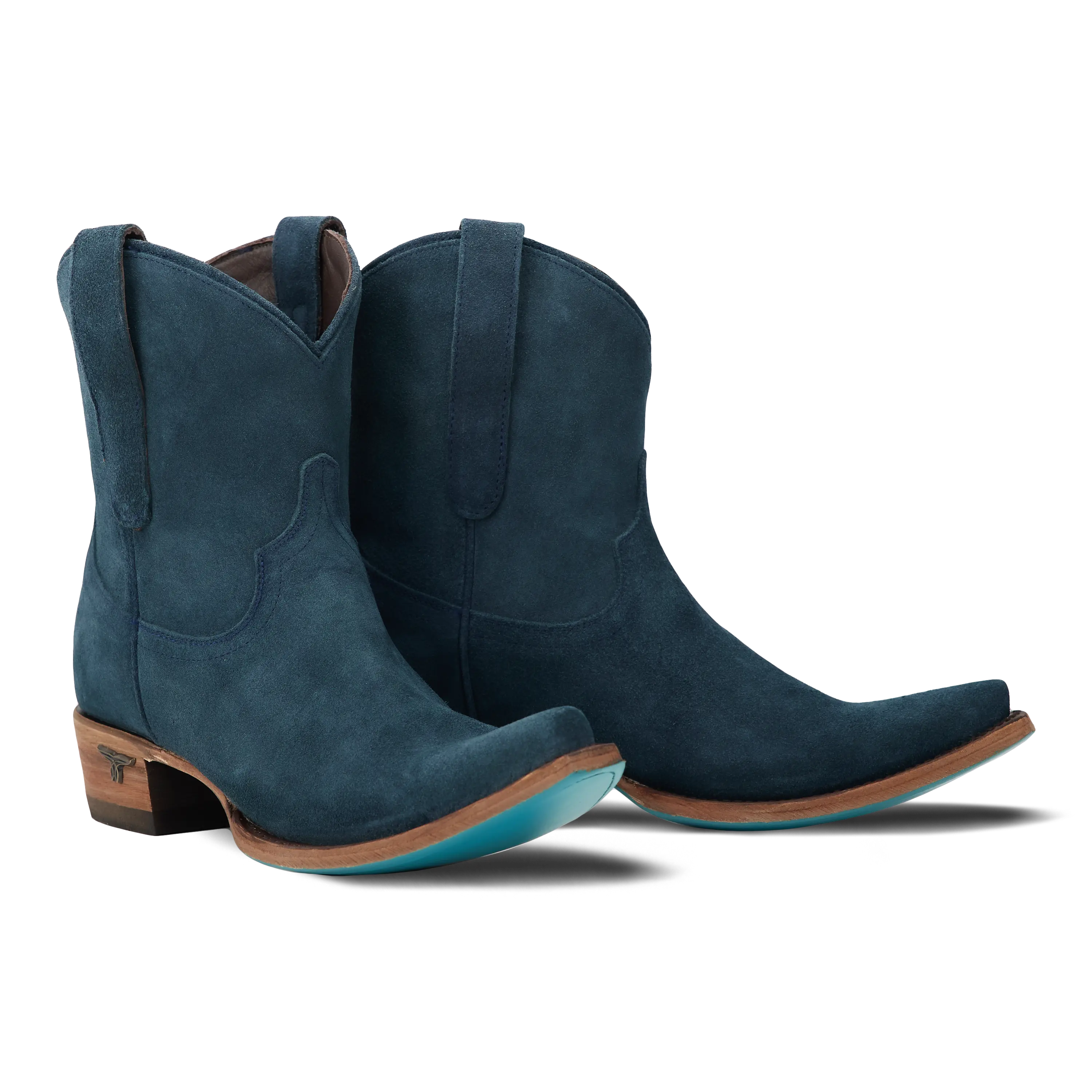 Emma Jane Bootie - Navy Suede
